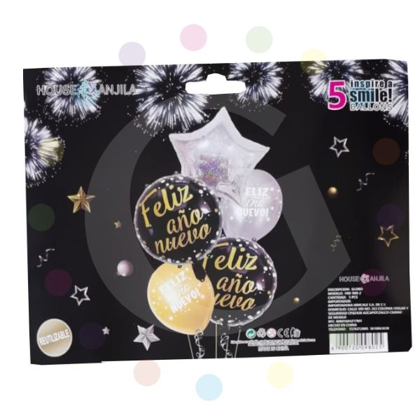 Kit de Globos Año Nuevo modelo 3
