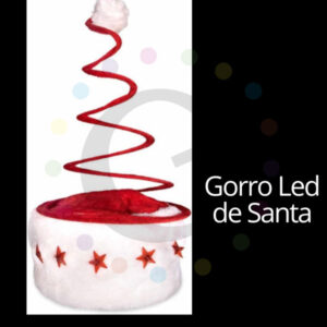 Gorro Santa Resorte Led