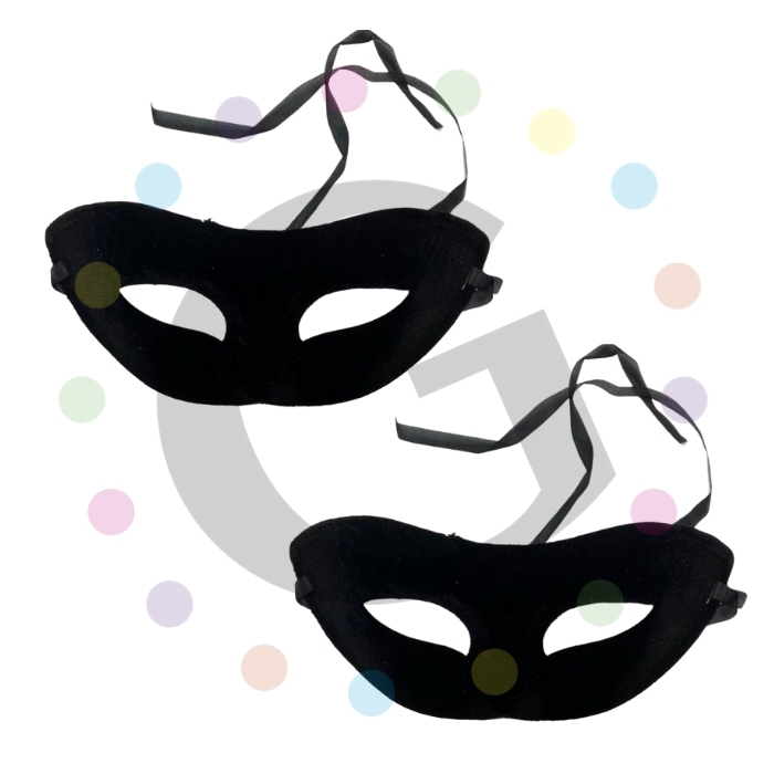 Antifaz Negro Terciopelo