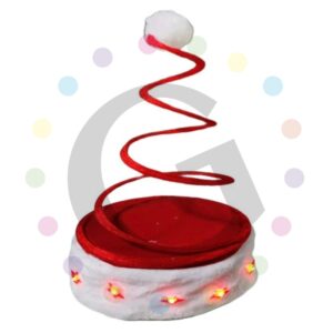 Gorro Santa Espiral con Luz
