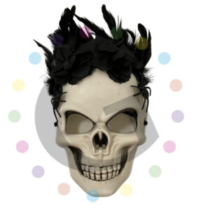 Máscara Calavera Plumas