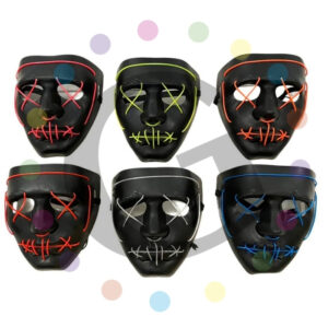 Máscara Negra con Luz