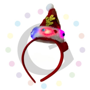 Diadema Gorro Santa con Luz