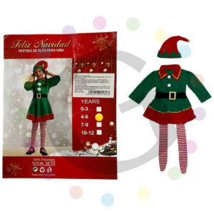 Disfraz Duende Navideño Niña