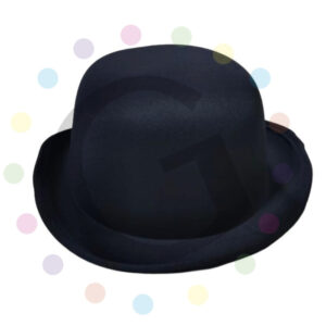 Bombín Negro de Tela